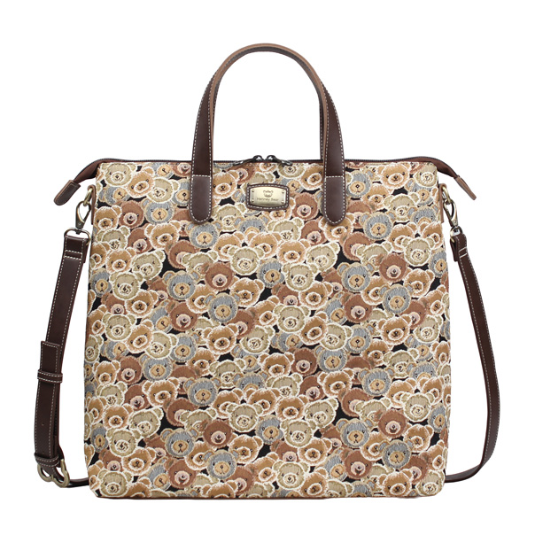 Bear & Bear Tapestry Tote Shoulder Bag
