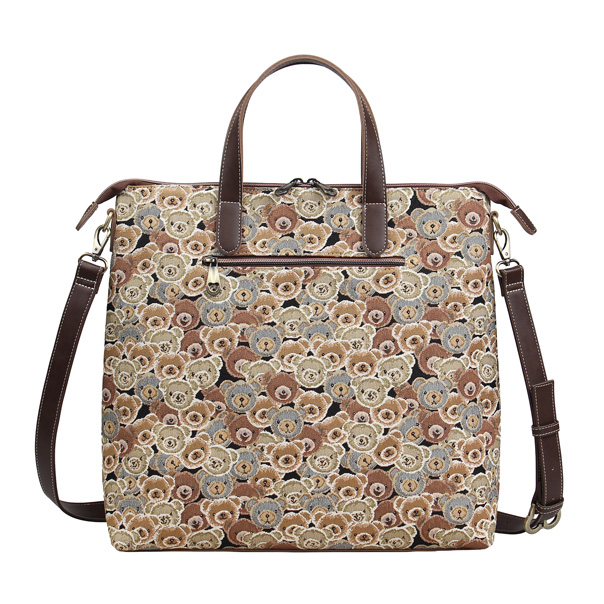 Bear & Bear Tapestry Tote Shoulder Bag