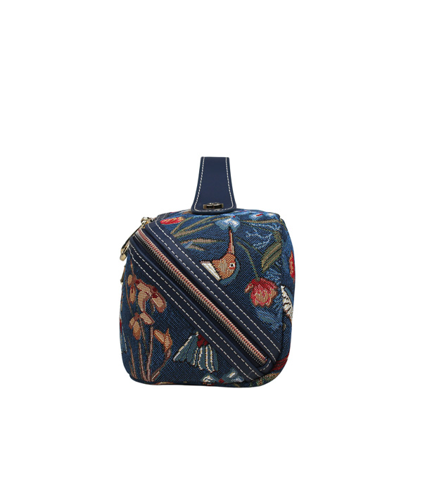 Blue Humming Bird Tapestry Handbag Purse