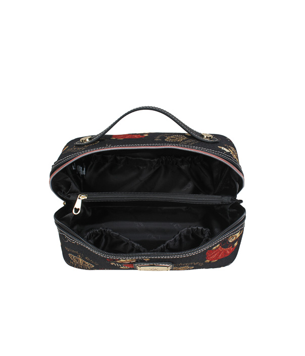 Crown Bear Tapestry Handbag Purse
