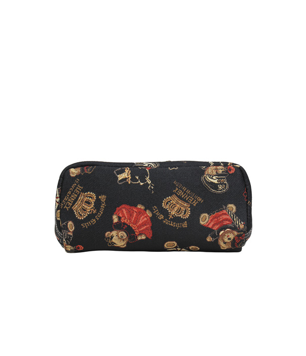 Crown Bear Tapestry Handbag Purse