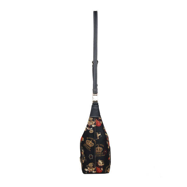 Crown Bear Tapestry Hobo Shoulder Bag