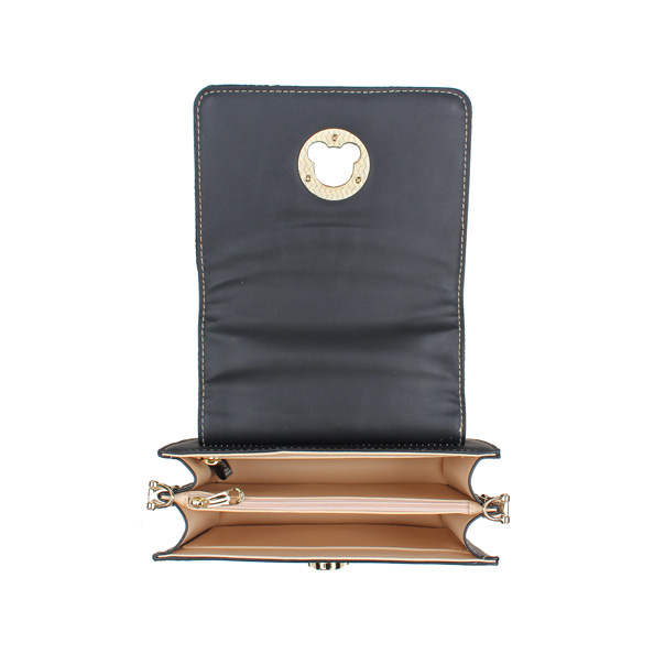 Crown Bear Tapestry Top Handle Crossbody Bag