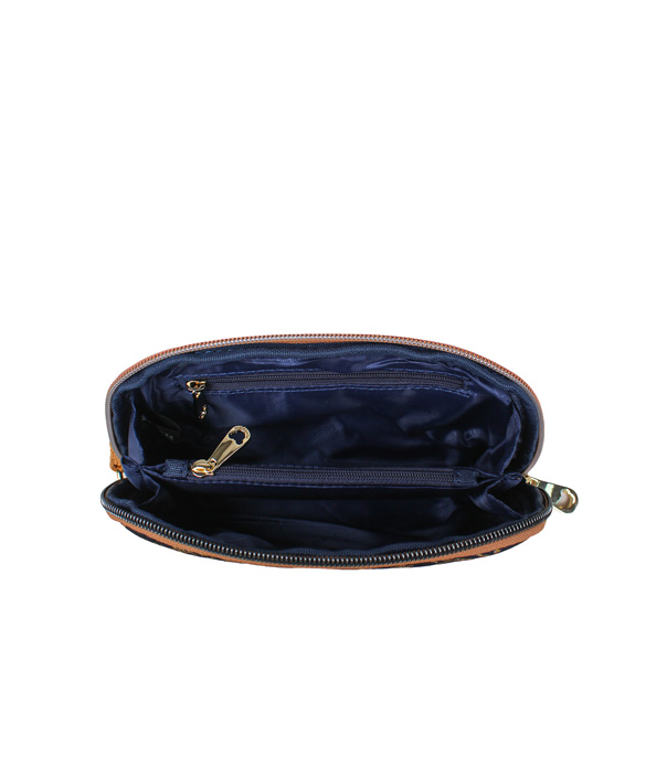 Cuneiform Pattern Zip Pouch