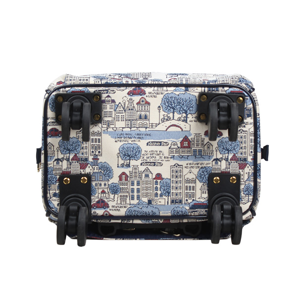 Euro City Tapestry Rolling Travel Backpack