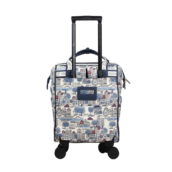 Euro City Tapestry Rolling Travel Backpack