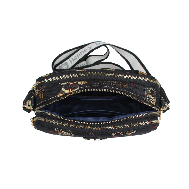 Crown Bear Tapestry Crossbody Bag