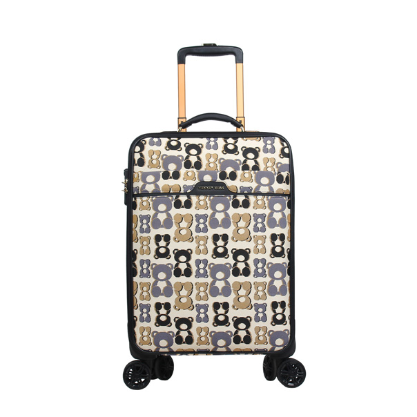 Geometric Teddy Tapestry Cabin Trolley Luggage