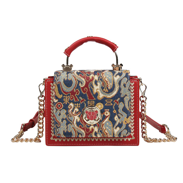 Oriental Star Tapestry Shoulder Bag