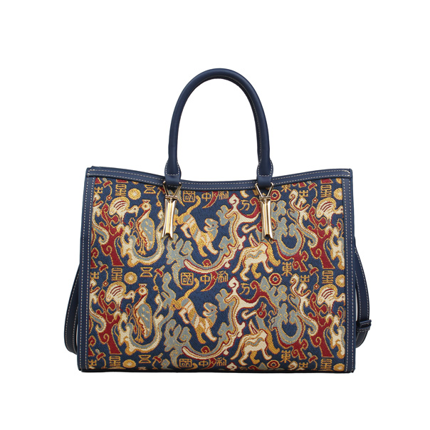 Oriental Star Tapestry Tote Shoulder Bag