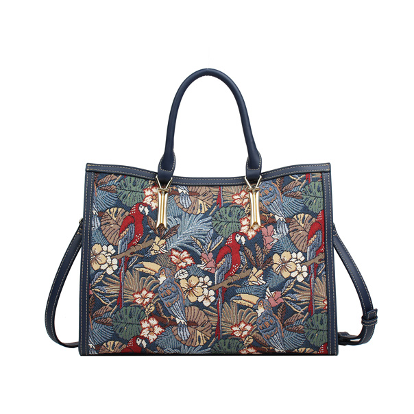 Parrot Song Tapestry Tote Shoulder Bag