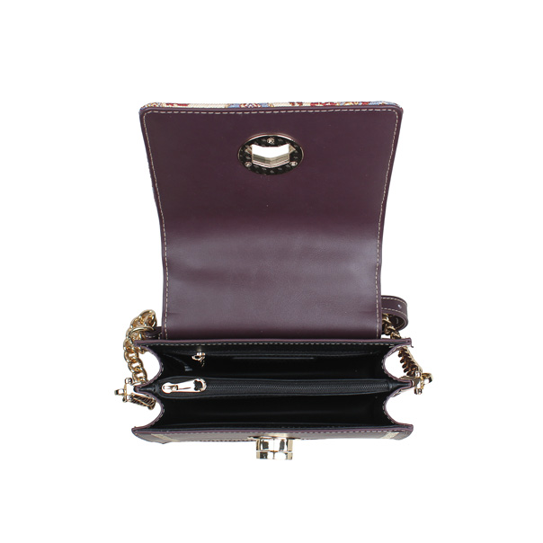 Peony Flower Purple Tapestry Shoulder Bag
