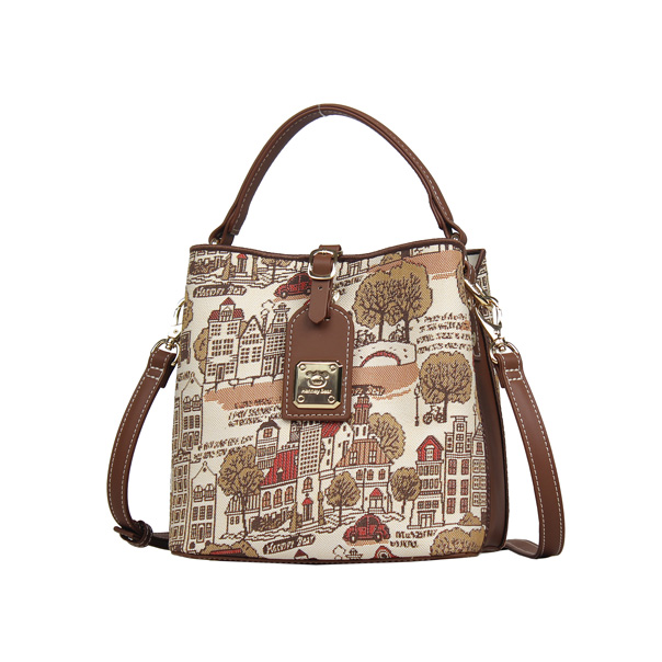Tree in Fall Tapestry Shoulder Bag
