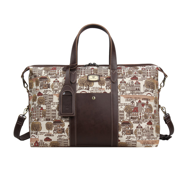 Vincent Bear Tree in Fall Tapestry Travel Duffle Bag