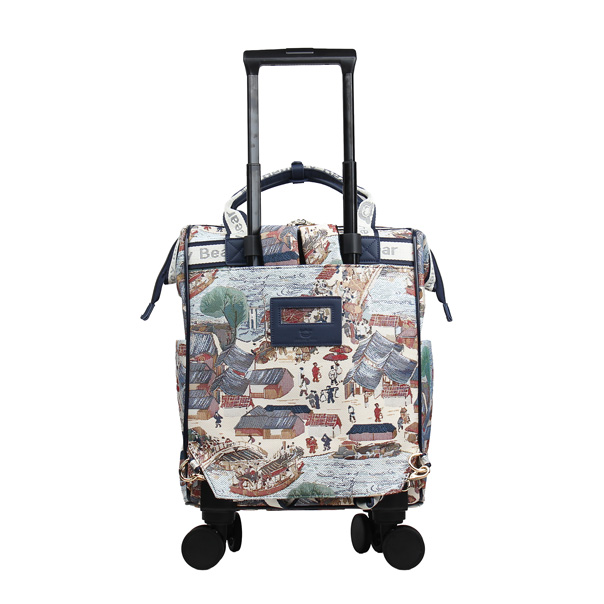 River Sight Tapestry Rolling Backpack