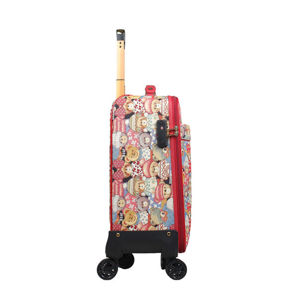 Tapestry Cute Bear Cabin Luggage