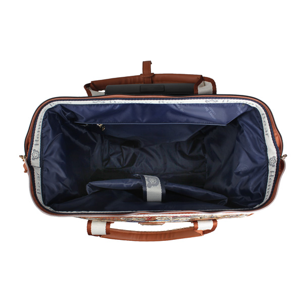 Teddy Bear Tapestry Rolling Backpack