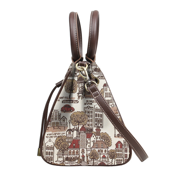 Tree in Fall Tapestry Bucket Shoulder Bag