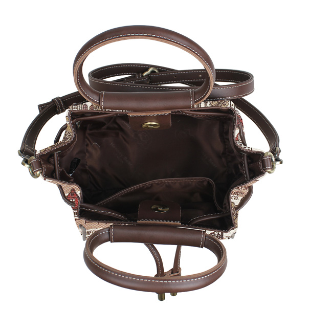 Tree in Fall Tapestry Bucket Shoulder Bag