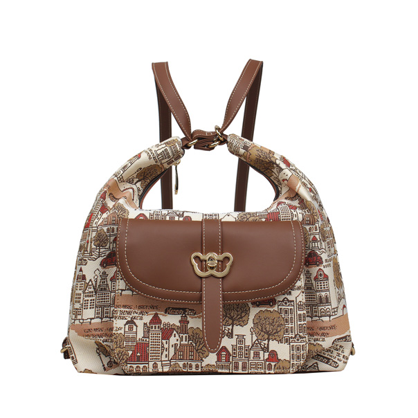 Tree in Fall Tapestry Convertible Backpack