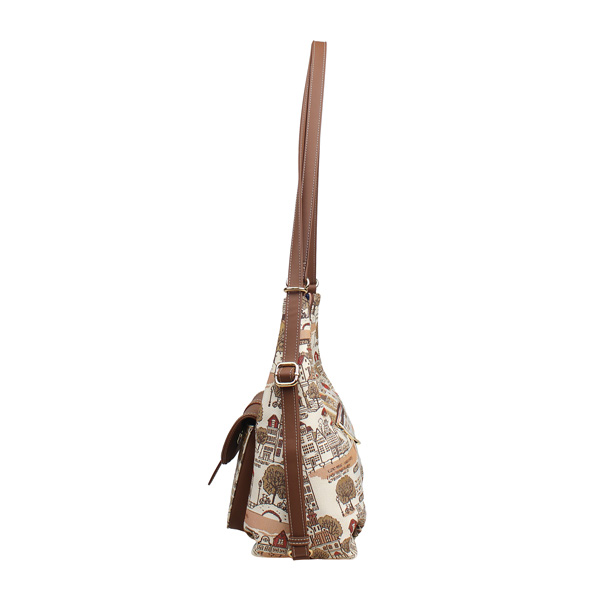 Tree in Fall Tapestry Convertible Backpack