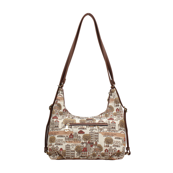 Tree in Fall Tapestry Convertible Backpack